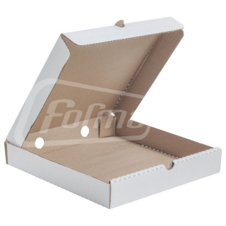 PIZ-250-W-O Коробка для пиццы 250х250х35 мм, белая