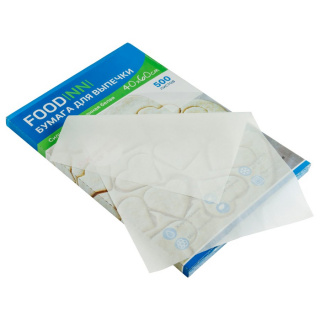 BP400х600FDN Пергамент для выпечки (бумага силиконизированная) Foodinni белый, 400*600 мм. 500 листов