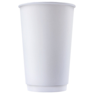 DW90-530-0000 Двухслойный бумажный стакан 400 мл, белый