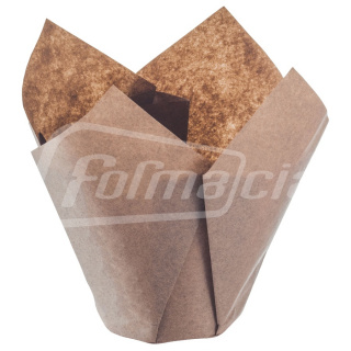 TMC160/50DB-E Форма для маффина "тюльпан" d50, h88 коричневая, спираль